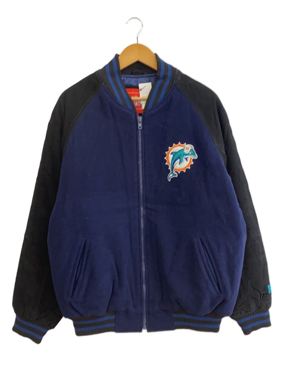 【中古】NFL◆スタジャン/M/羊毛/NVY【メンズウェア】