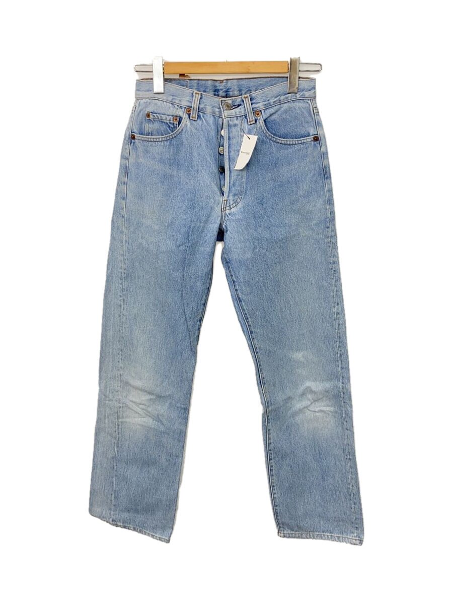 【中古】Levi’s◆下つ方/30/ジーンズ/青み/インディゴ/無地/501/名取り草裏555/紙継ぎ切れ破れ目【メンズウェア】