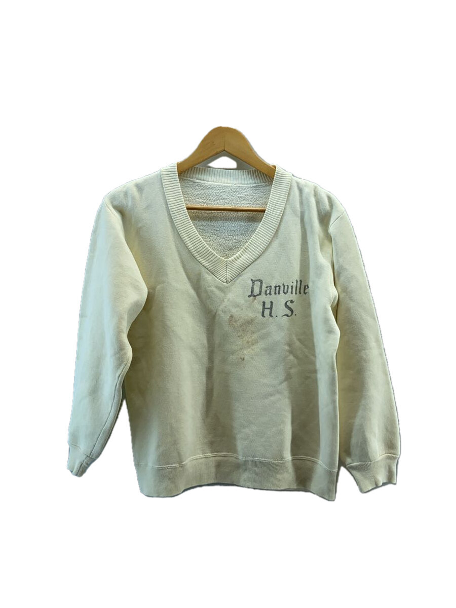 【中古】50s～60s/染み込み/V素っ首/流汗/綿織物/CRM【メンズウェア】