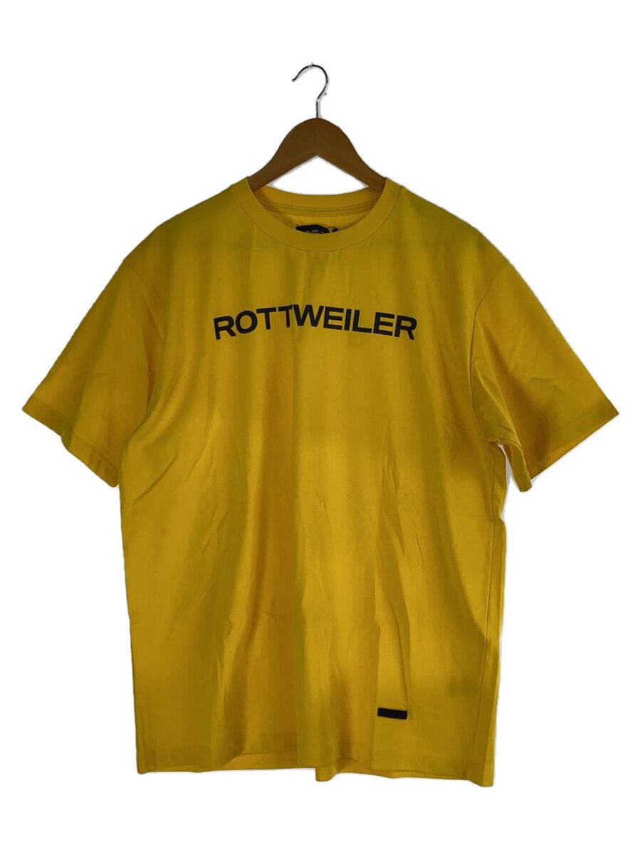 【中古】ROTTWEILER◆R9 LOGO TEE/プルオーバー/M/綿織物/YLW/刷り上げる/RW25S0621//【メンズウェア】