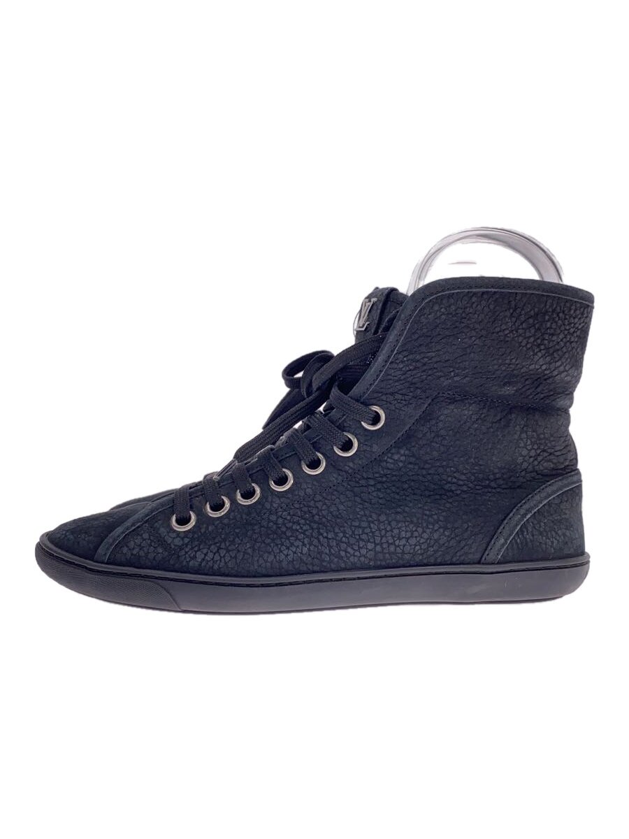 【中古】LOUIS VUITTON◆ハイカットスニーカー/36.5/BLK【シューズ】