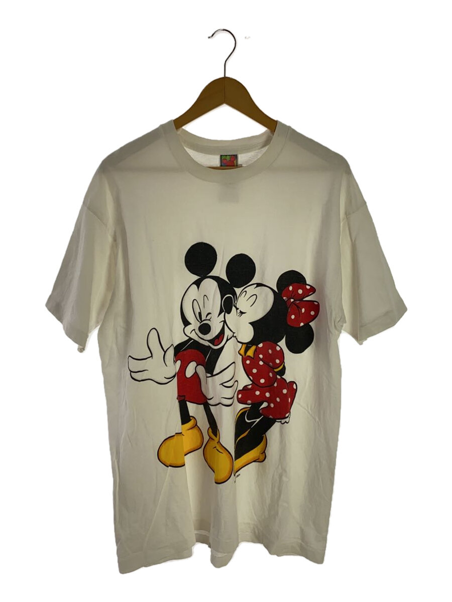 【中古】Disney◆プルオーバー/XL/綿織物/WHT/刷り上げる//【メンズウェア】