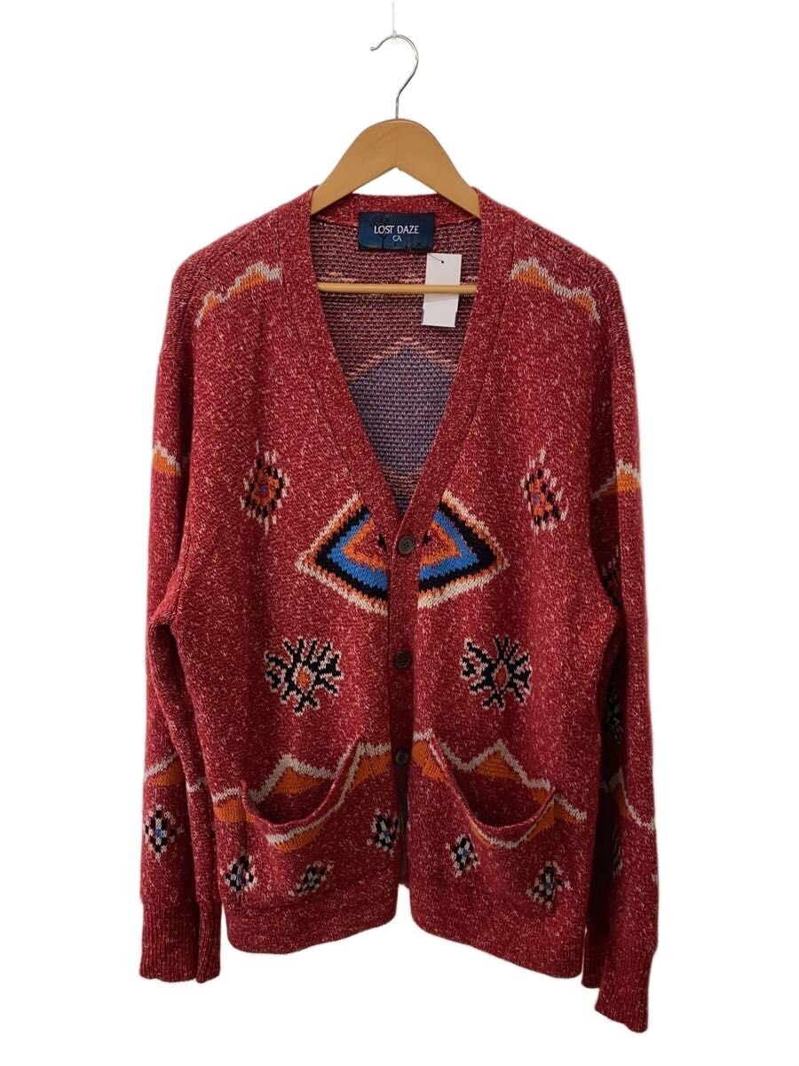 【中古】LOST DAZE/Rug Cashmere Cardigan/XL/綿織物xカシミール【メンズウェア】