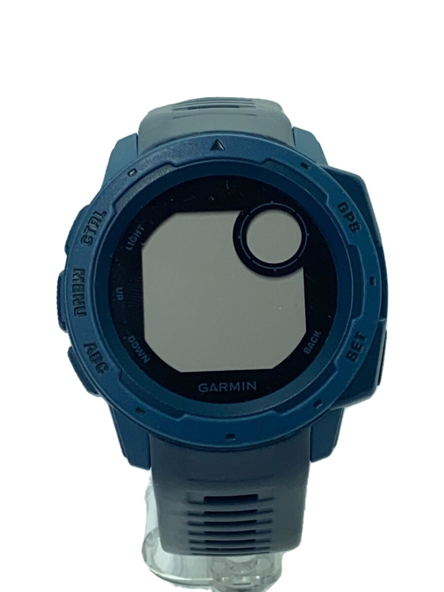 【中古】GARMIN◆ウオッチ/デジタル/天然ゴム/BLU/BLK/010-02064-52//【服飾雑貨他】
