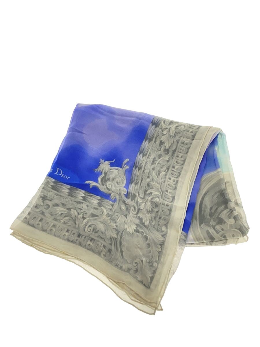 【中古】Christian Dior◆大判/えり巻き/地絹/レディース【服飾雑貨他】