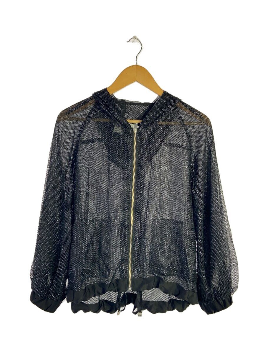 【中古】GRACE Class◆メッシュパーカー/上衣/36/ナイロン/BLK/02251 52054-00【レディース御召しもの】