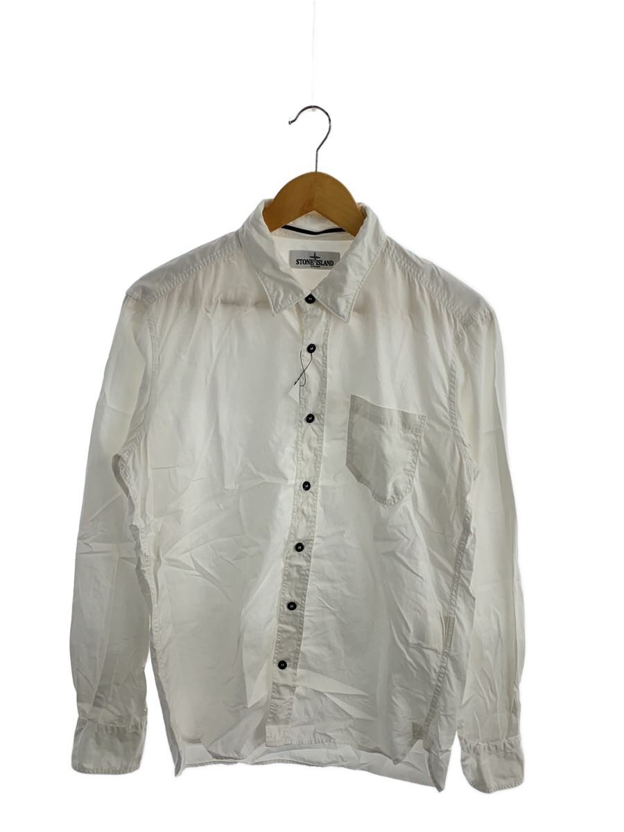 【中古】STONE ISLAND◆長袖シャツ/L/コットン/WHT/57151f201【メンズウェア】｜2ｎｄ STREET 店
