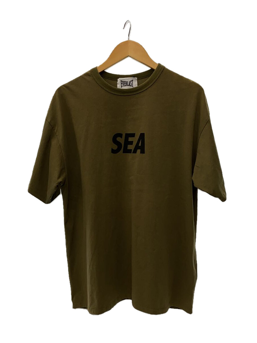 【中古】WIND AND SEA◆GYM T-SHIRT/プルオーバー/M/綿織物/KHK/WDS-EVR-03//【メンズウェア】