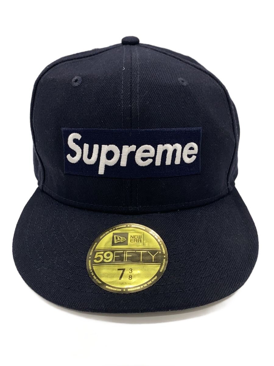【中古】Supreme◆21SS/Champions Box Logo New Era/7 3/8/ポリエステル/NVY/無地/メンズ【服飾雑貨他】