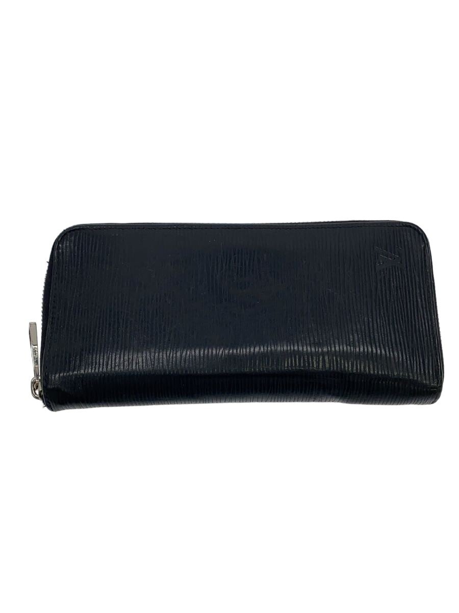 【中古】LOUIS VUITTON◆ジッピー・ウォレット・ヴェルティカル_エピ/なめし革/BLK/メンズ【服飾雑貨他】