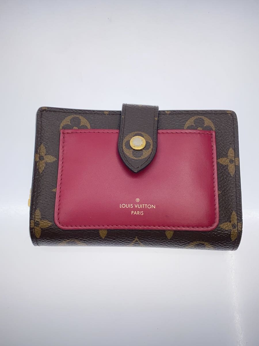 【中古】LOUIS VUITTON◆ポルト・フィユ・ジュリエット_モノグラム・キャンバス_BRW/PVC/BRW/レディース【服飾雑貨他】
