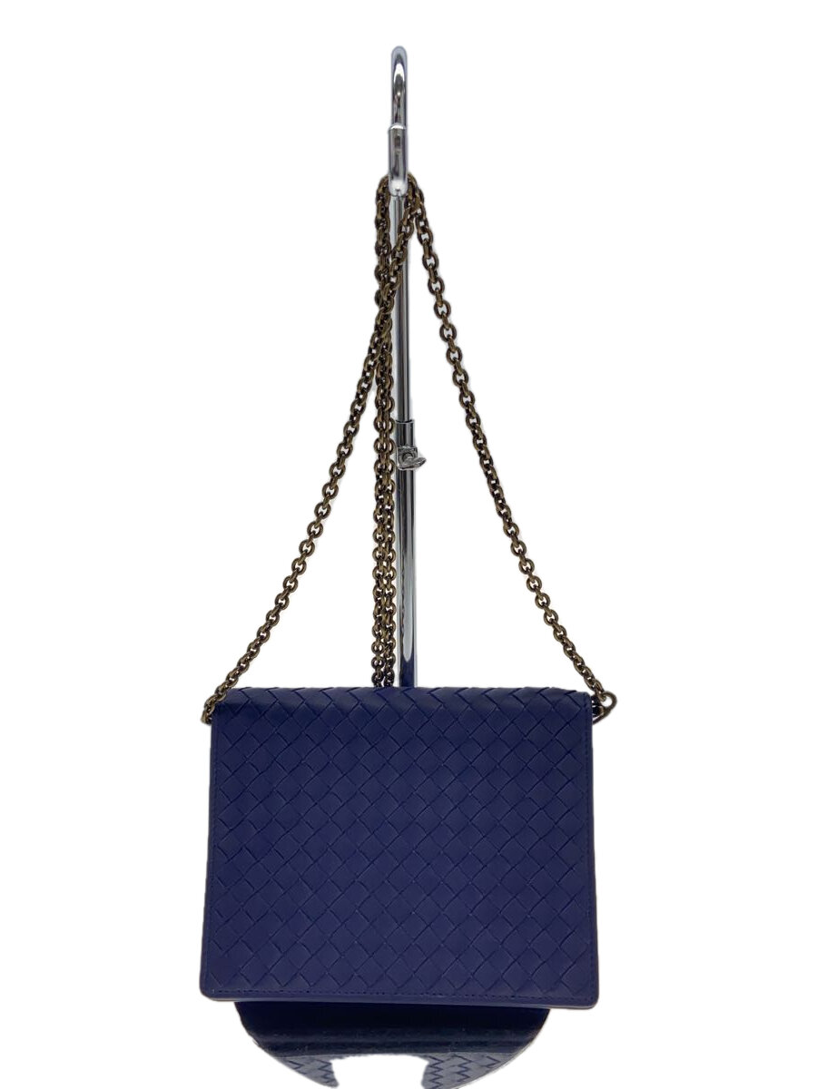 【中古】BOTTEGA VENETA◆ショルダーバッグ/レザー/NVY//【バッグ】｜2ｎｄ STREET 店