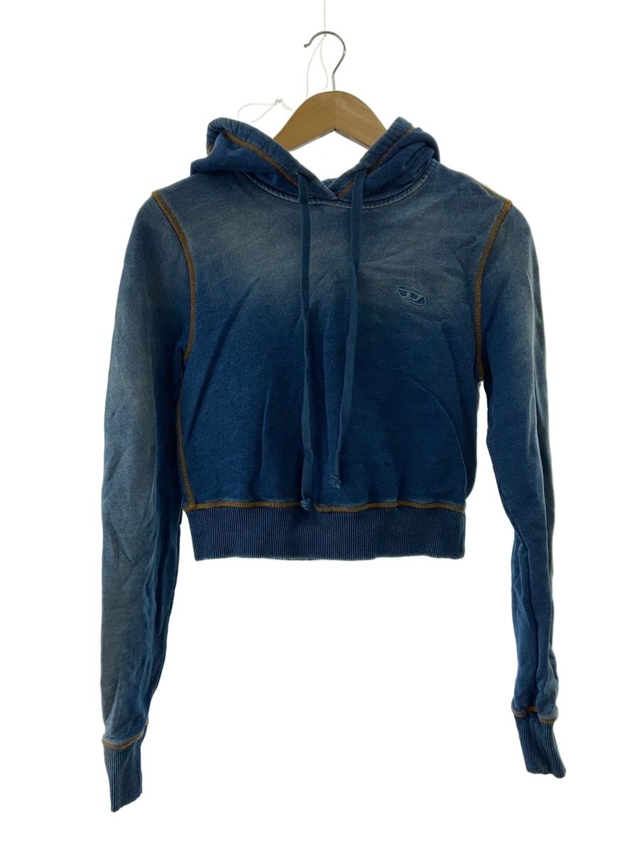 【中古】DIESEL◆Dロゴタイプ/グラデーション/短丈/パーカー/S/0GIAT【レディース御召しもの】
