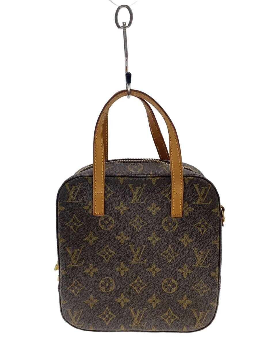 【中古】LOUIS VUITTON◆スポンティーニ_モノグラム・帆布/PVC/BRW【御徒面子】
