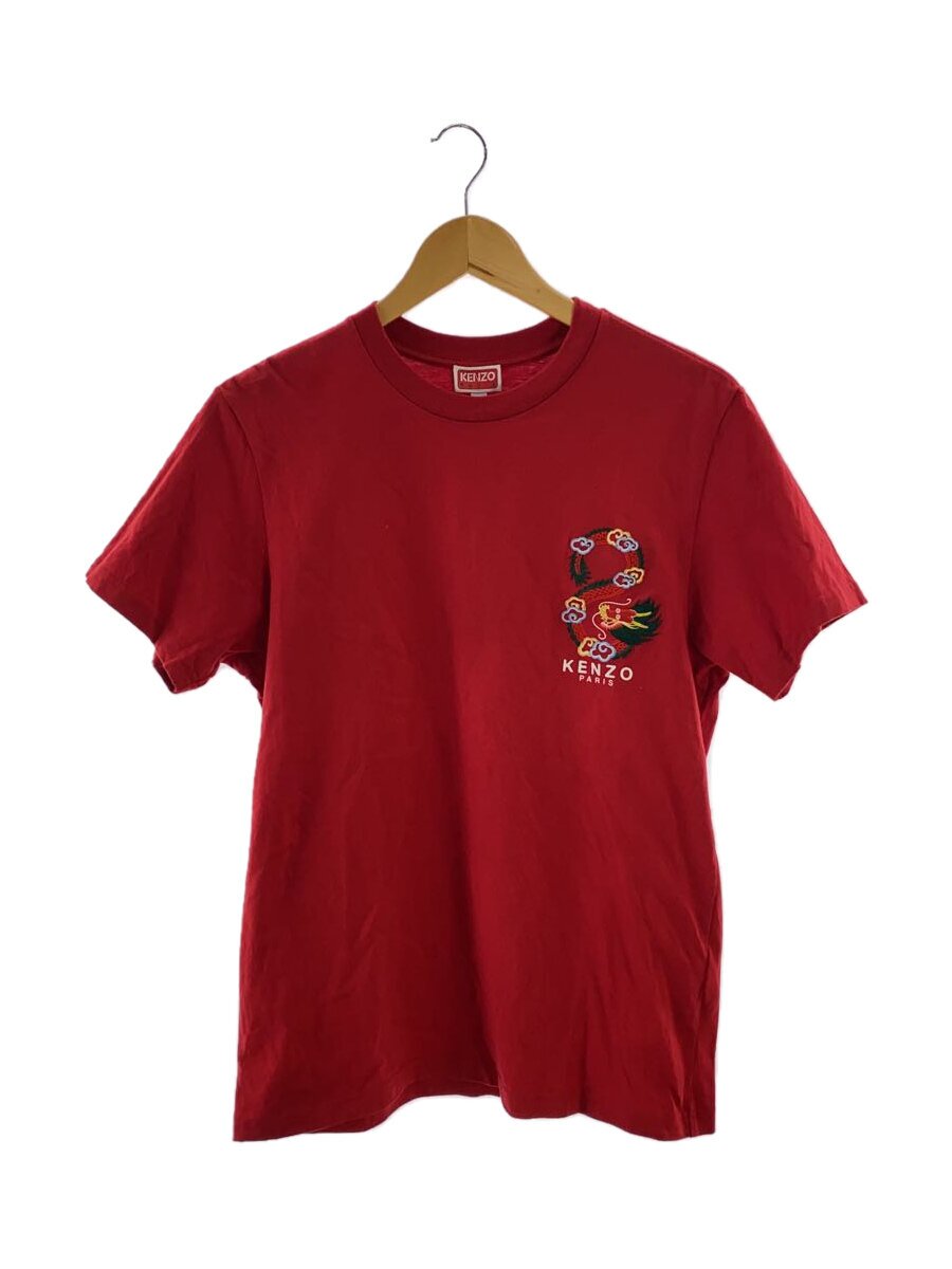 【中古】KENZO◆Year of the Dragon か細い プルオーバー/プルオーバー/M/綿織物/RED/FE55TS1504SG【メンズウェア】