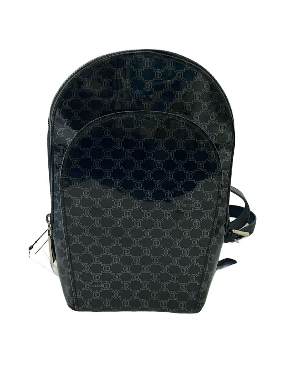 【中古】CELINE◆マカダム/ミニリュック/パテント/BLK/MC00/1【バッグ】｜2ｎｄ STREET 店