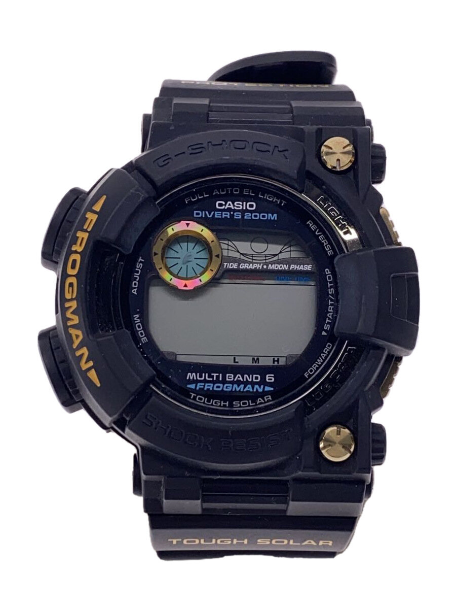【中古】CASIO◆ソーラーウオッチ/デジタル/天然ゴム/BLK/BLK/GWF-10000G-1JR//【服飾雑貨他】