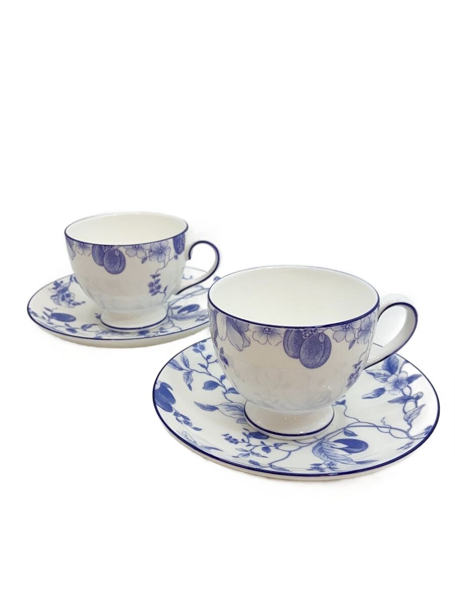 【中古】WEDGWOOD◆カップ&ソーサー/2点セット/WHT【キッチン用品】