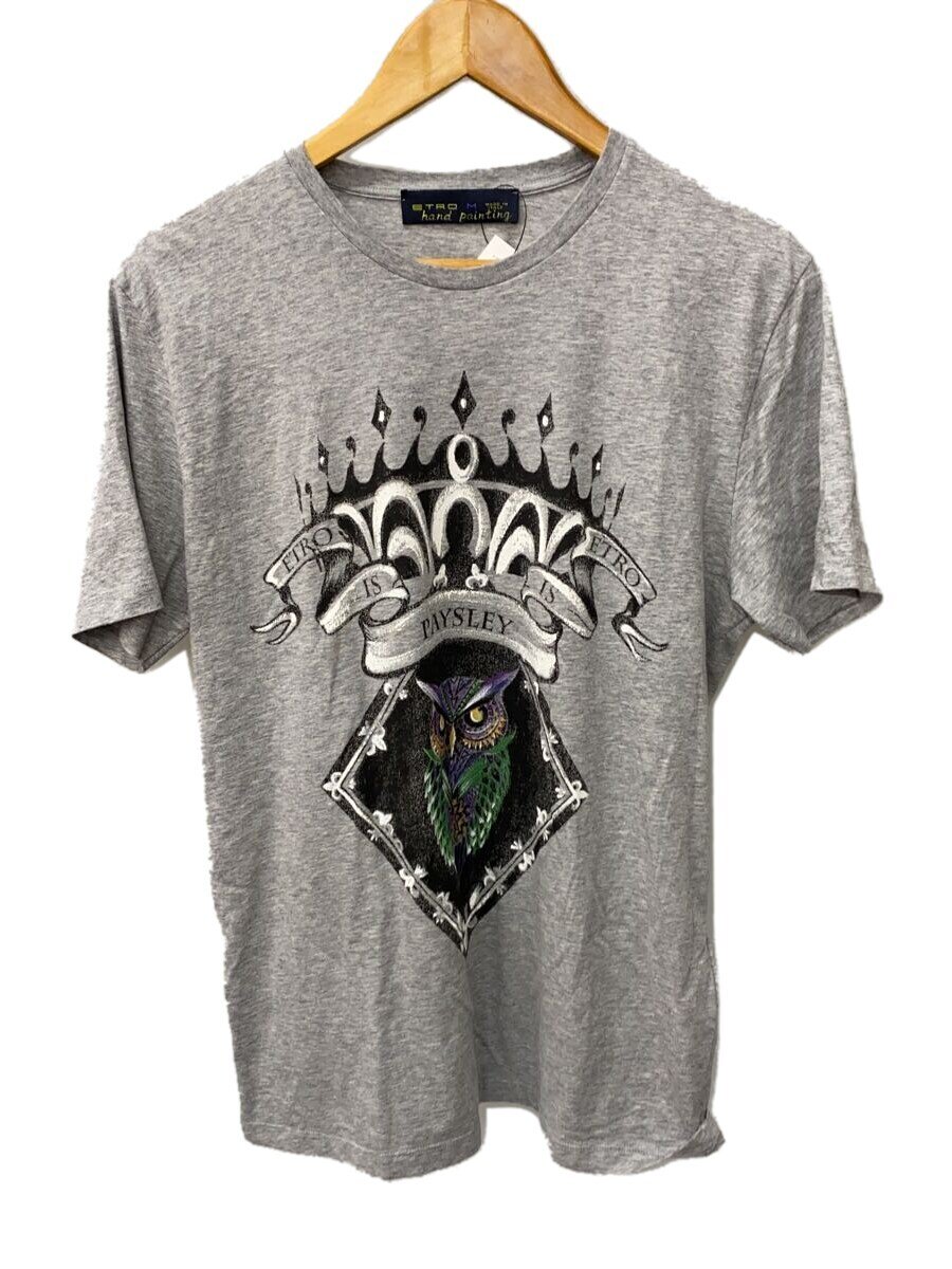 【中古】ETRO◆プルオーバー/M/綿織物/GRY【メンズウェア】