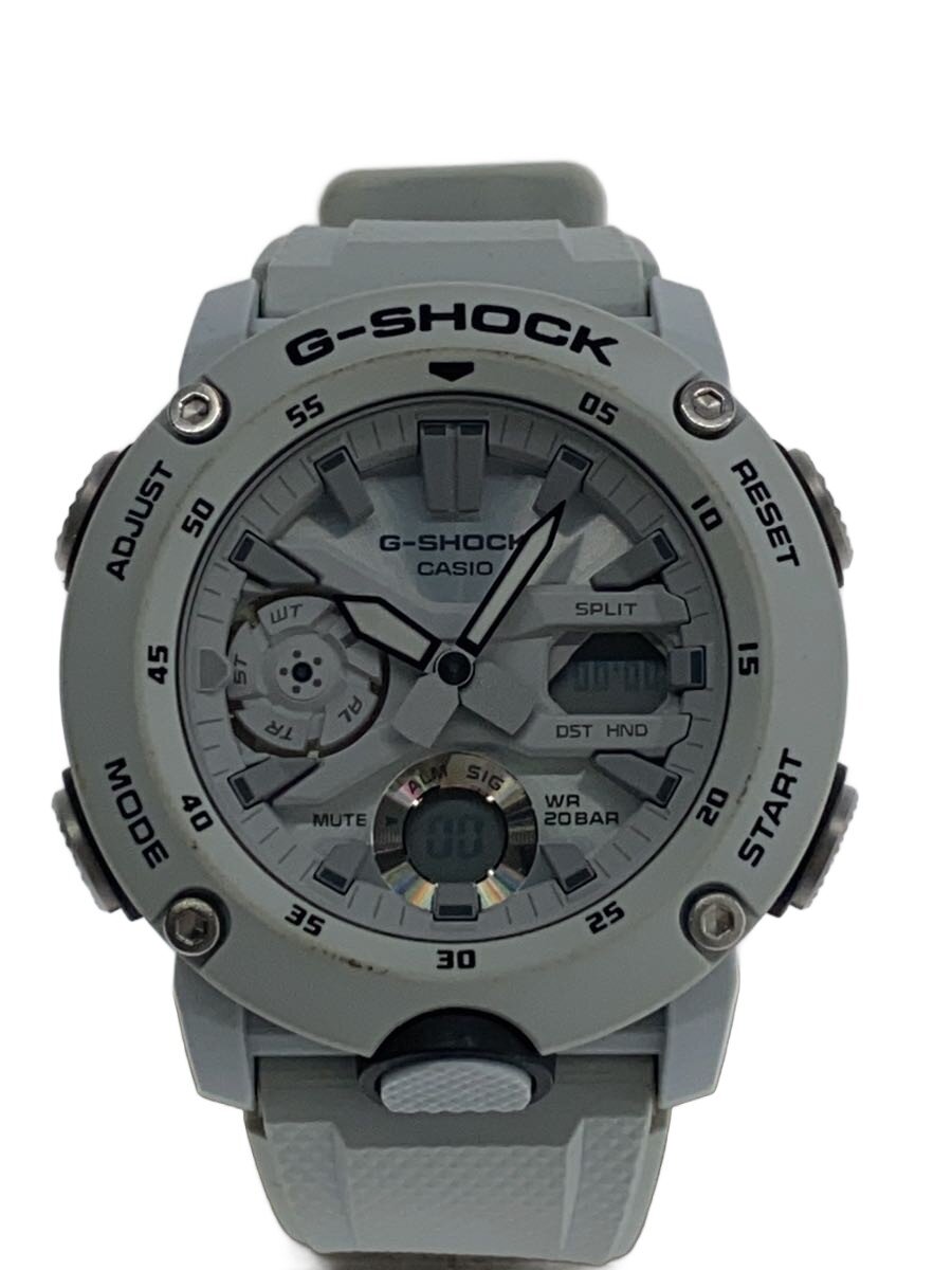 【中古】CASIO◆クォーツ腕時計・G-SHOCK/デジアナ/ラバー/WHT/WHT//【服飾雑貨他】｜2ｎｄ STREET 店
