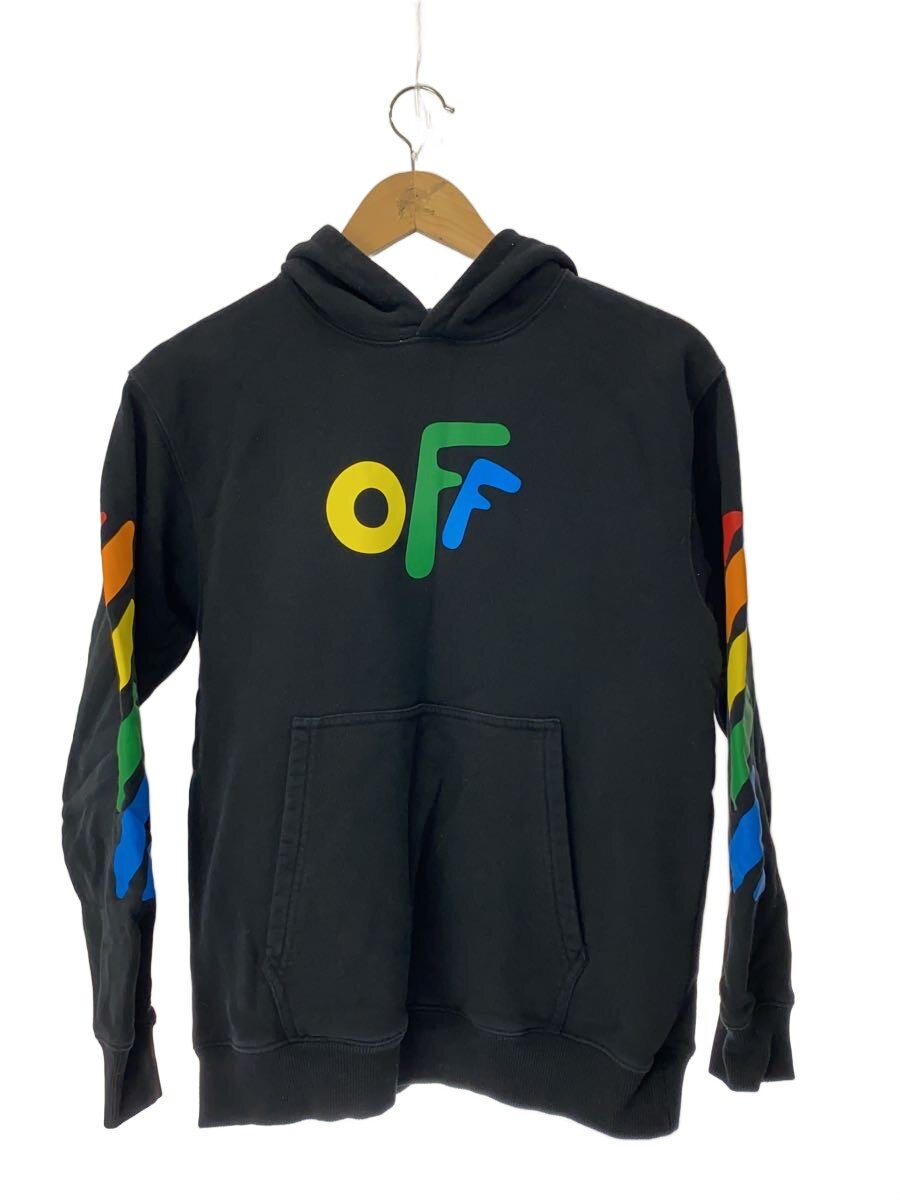 【中古】OFF-WHITE◆パーカー/US12/綿織物/BLK/OBBB001F21LE001【キッズ】