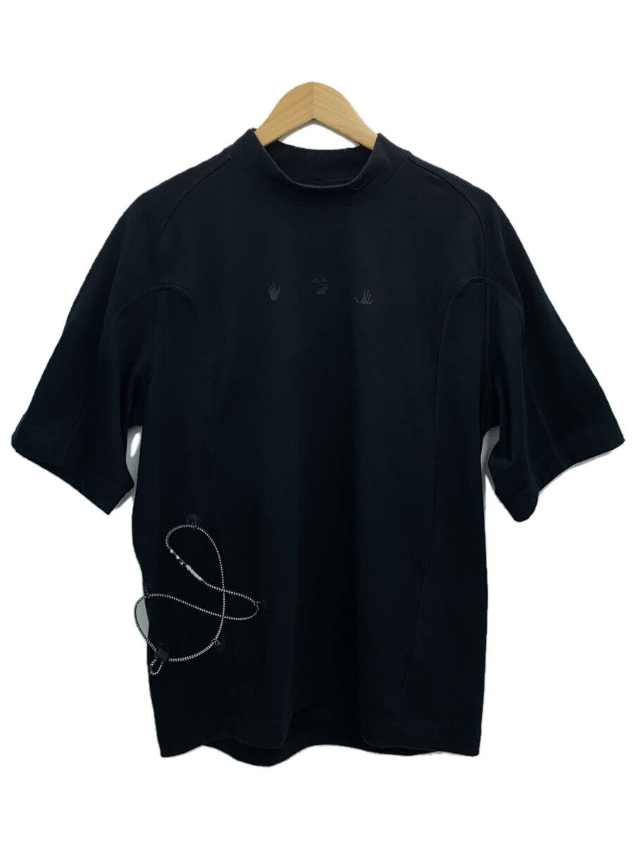 【中古】NIKE◆NIKE×OFF WHITE Short Sleeve Top/M/ポリエステル/BLK/無地/【メンズウェア】