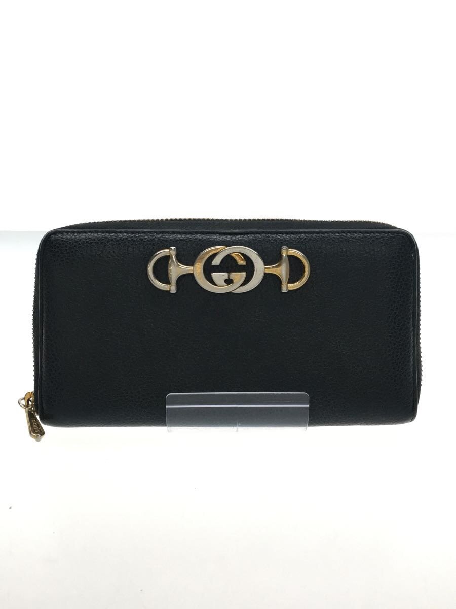 【中古】GUCCI◆長サイフ_ズゥミ/レザー/BLK/レディース//【服飾雑貨他】｜2ｎｄ STREET 店