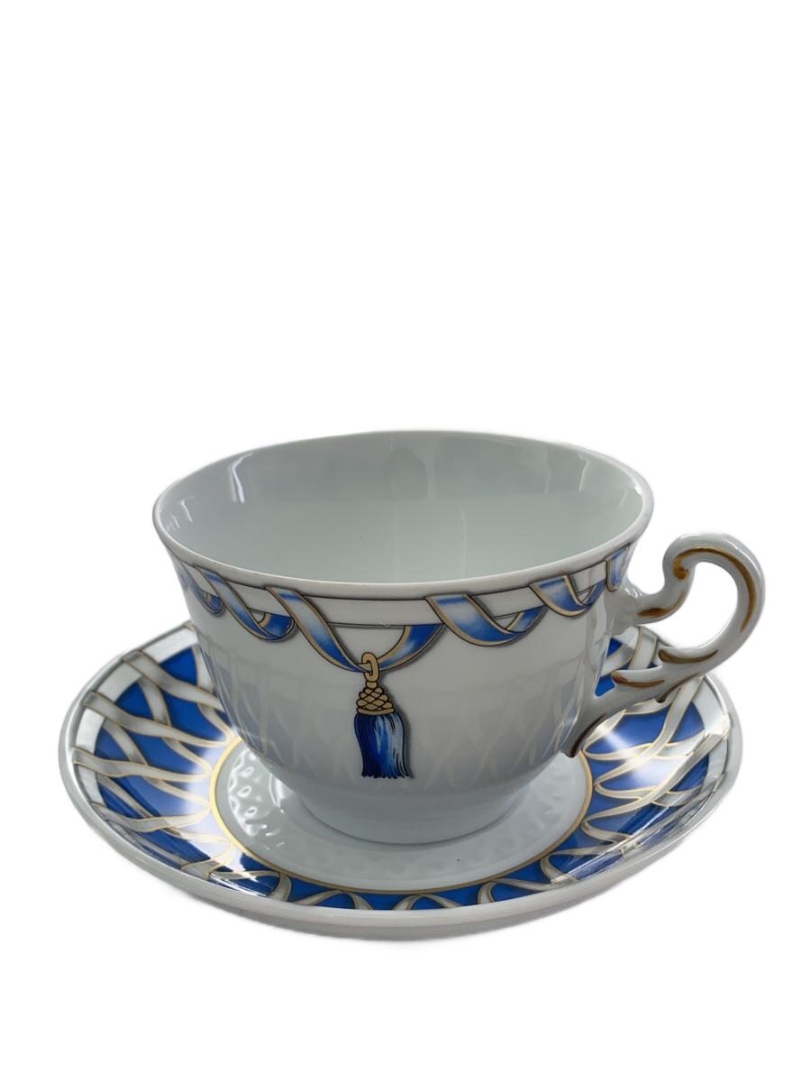 【中古】Richard Ginori◆カップ&ソーサー/4点セット/BLU【キッチン用品】