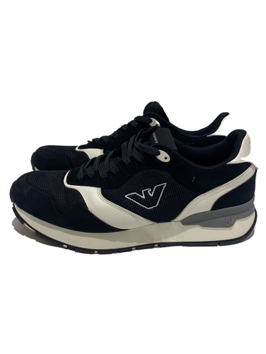 【中古】EMPORIO ARMANI◆24AW ローカットスニーカー/27糎/BLK/X4X642 XN951【シューズ】