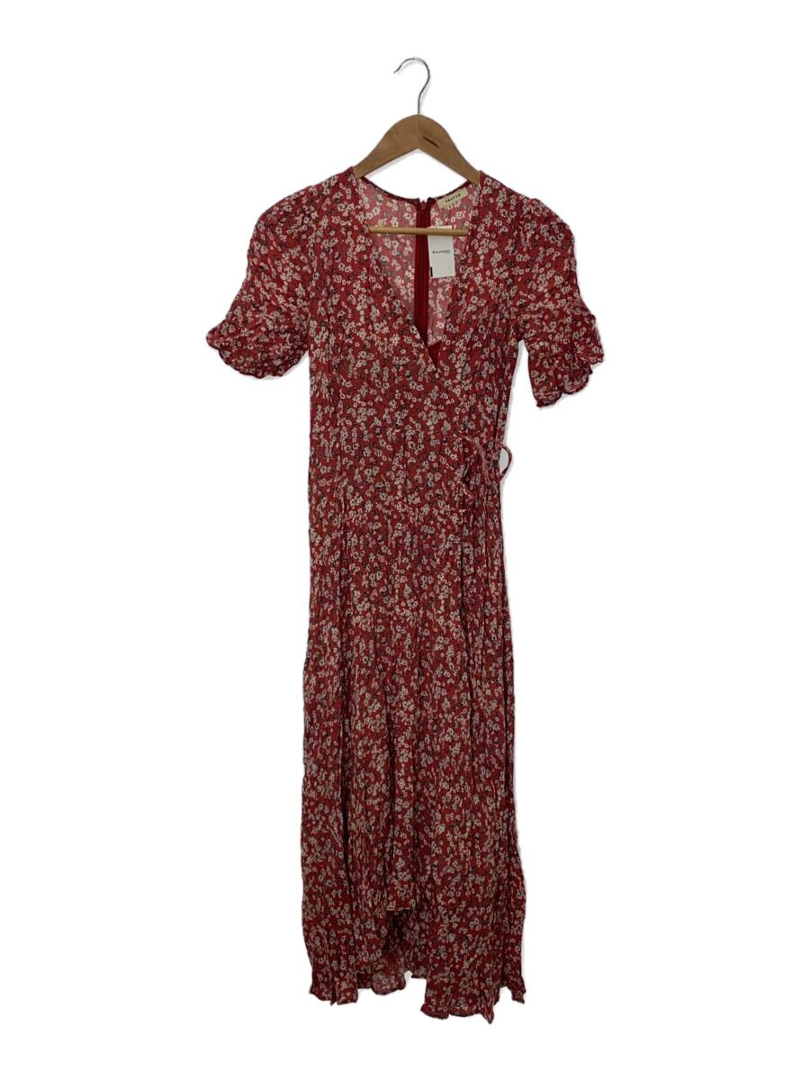 【中古】FRAY I.D◆24ss/半袖衣装/1/人絹/RED/花柄/FWFO241081【レディース御召しもの】