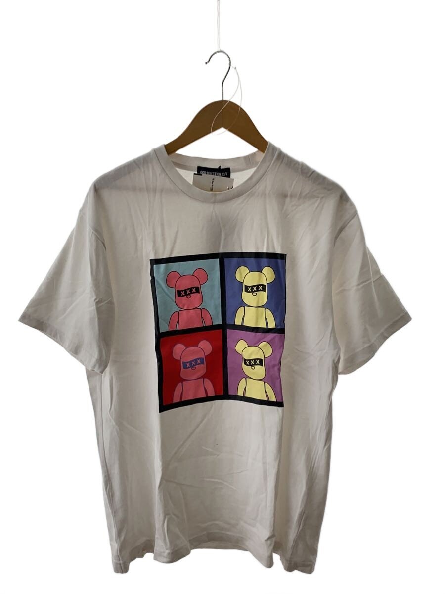 【中古】GOD SELECTION XXX◆BE@RBRICK/Tシャツ/L/コットン/WHT【メンズウェア】|2nd STREET 店