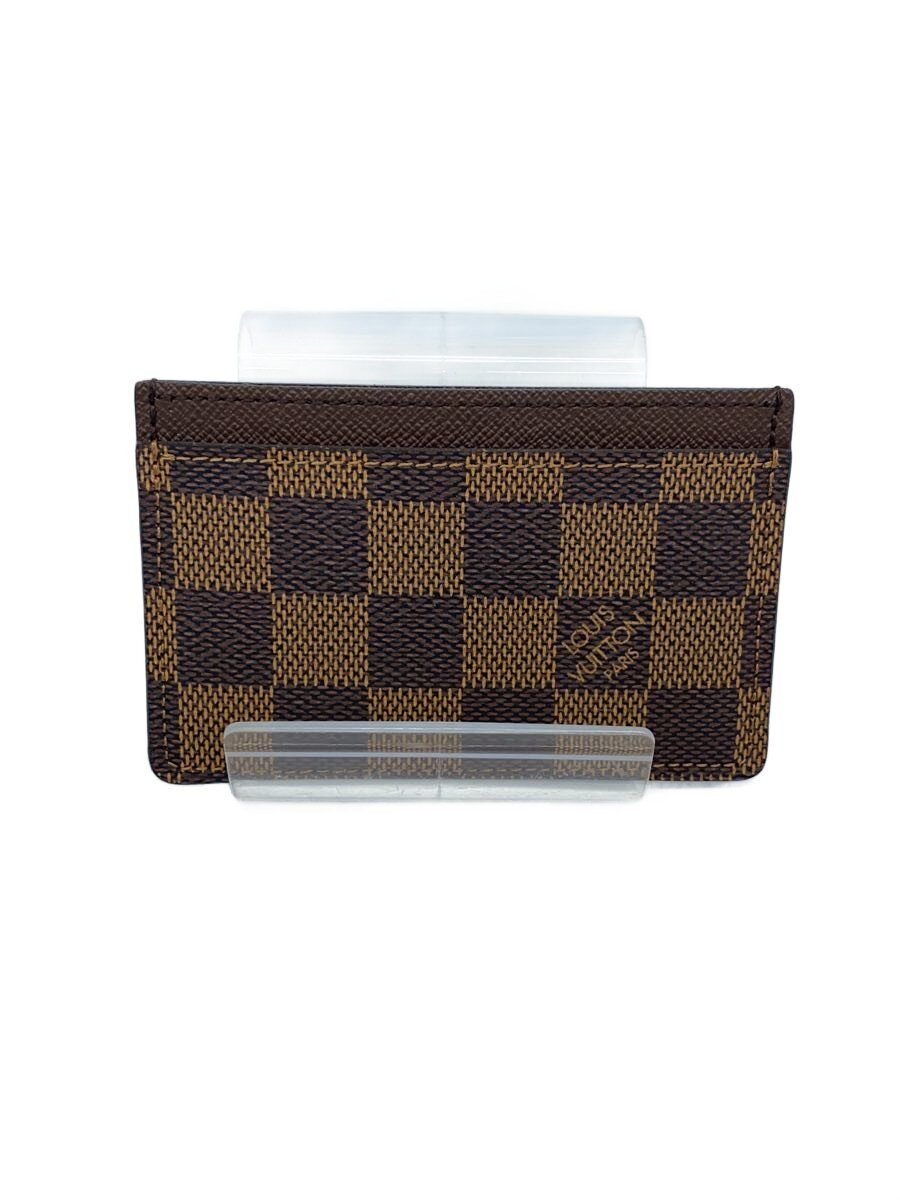 【中古】LOUIS VUITTON◆ポルト・カルト・サーンプル_ダミエ・エベヌ/--/BRW/照合のしるし/メンズ【服飾雑貨他】