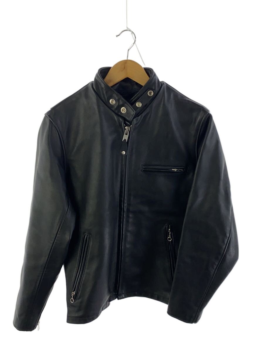 【中古】Schott◆シングルライダースジャケット/36/牛革/BLK/無地/6061【メンズウェア】｜2ｎｄ STREET 店