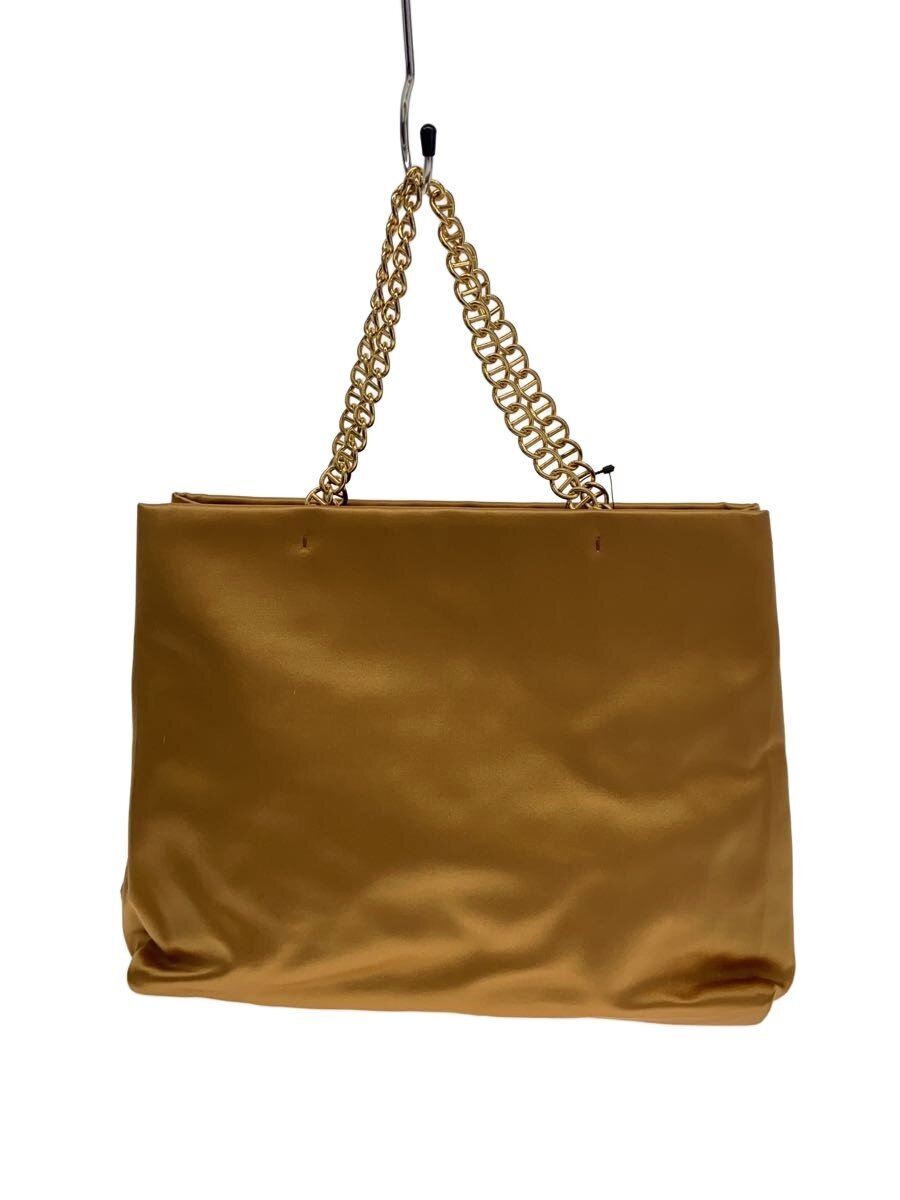 【中古】PRADA◆ハンドバック/ナイロン/GLD/繻子ナイロン チェーンハンドルバッグ//【御徒面子】