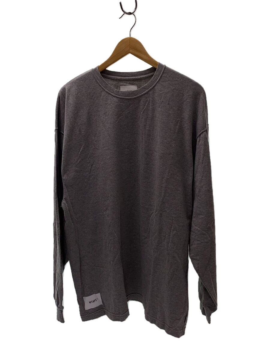 【中古】WTAPS◆長袖プルオーバー/4/綿織物/GRY/221ATDT-CSM25//【メンズウェア】