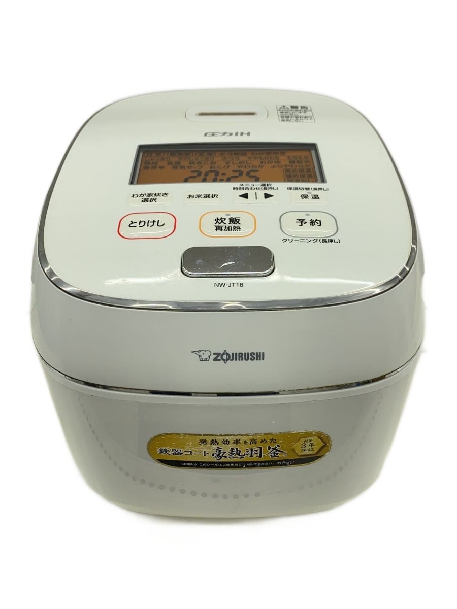 【中古】ZOJIRUSHI◆炊飯器 極め炊き NW-JT18-WA [ホワイト]//【家電・ビジュアル・オーディオ】｜2ｎｄ STREET 店