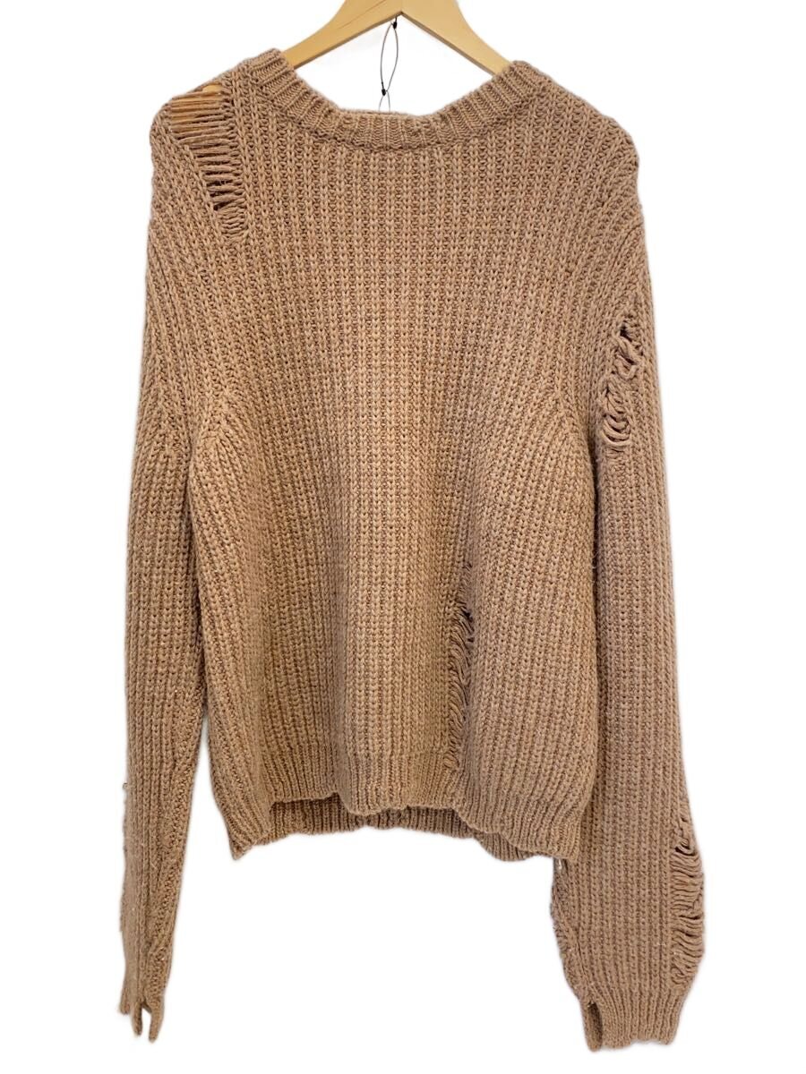 【中古】JW ANDERSON(J.W.ANDERSON)◆編み物・プルオーバー(朦々たる)/S/羊毛/BRW/無地/KW08MA16 AM10CL//【メンズウェア】