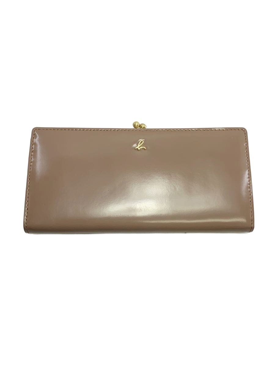 【中古】agnes b.◆長紙入れ/PVC/ベージュ/無地/レディース/P416-VCX1-377【服飾雑貨他】