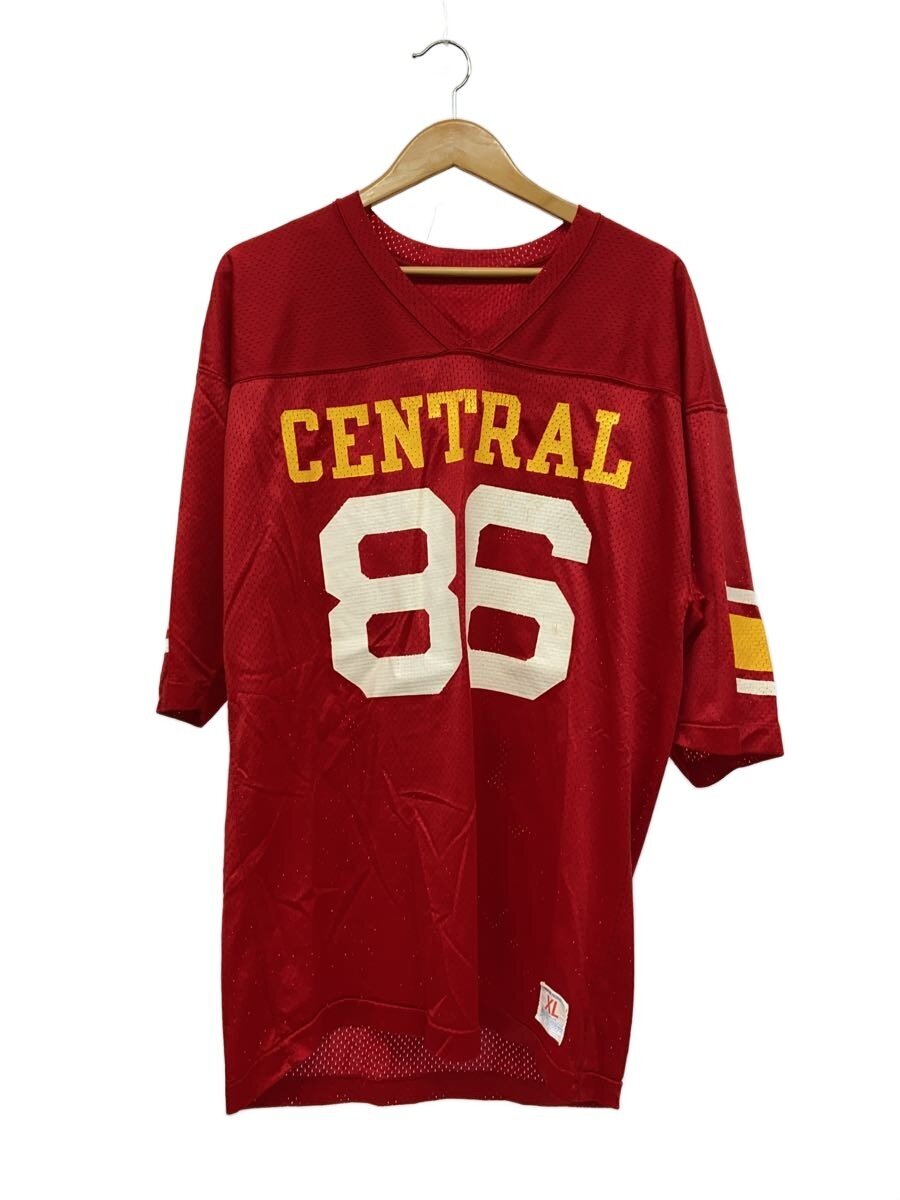 【中古】Champion◆70s/CHAMPION PRODUCTS/蹴球/プルオーバー/XL/ナイロン/RED【メンズウェア】