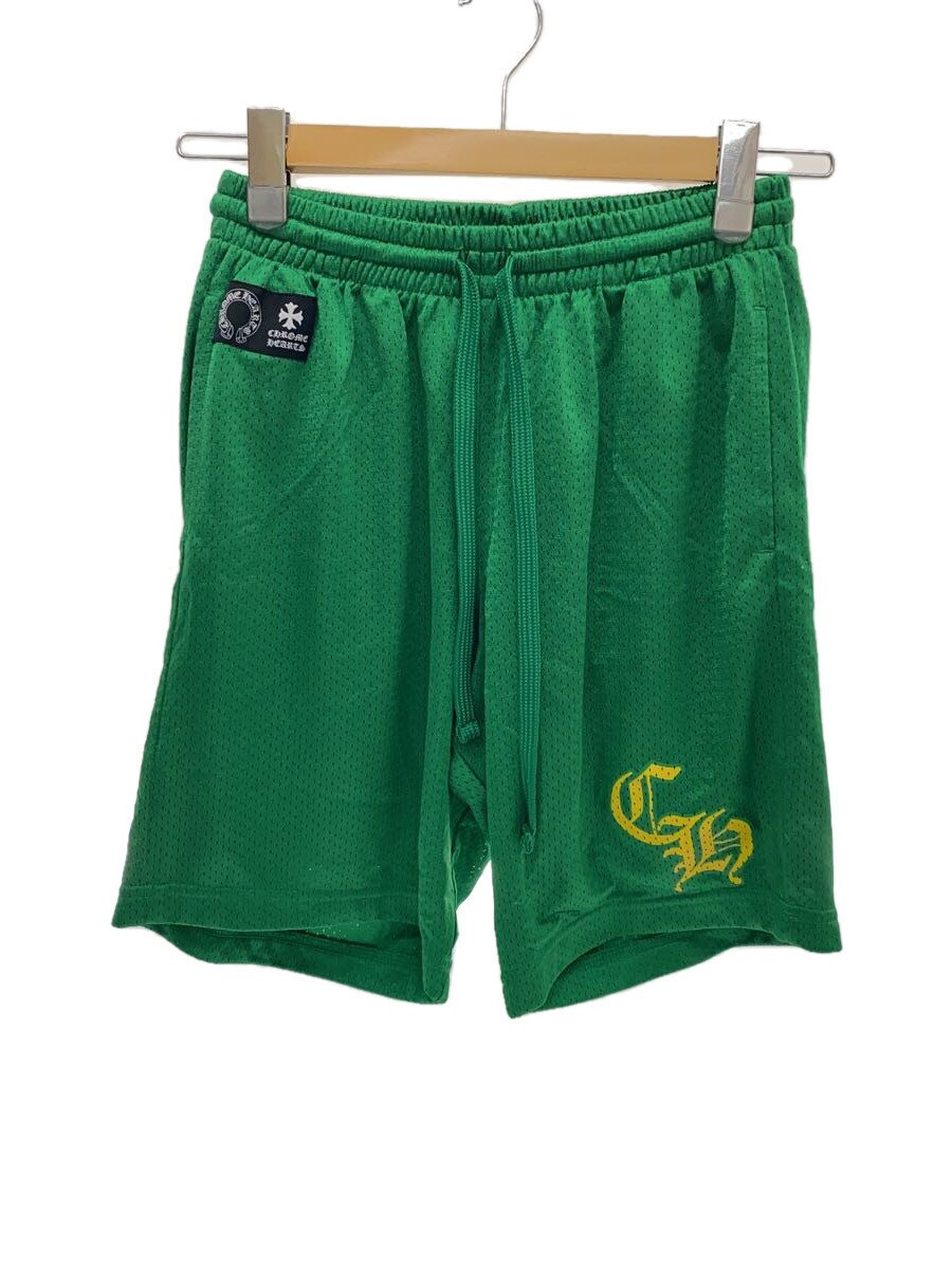 【中古】CHROME HEARTS◆MESH VARSITY SHORTS/遊撃手ズボン下/S/ナイロン/緑であること【メンズウェア】