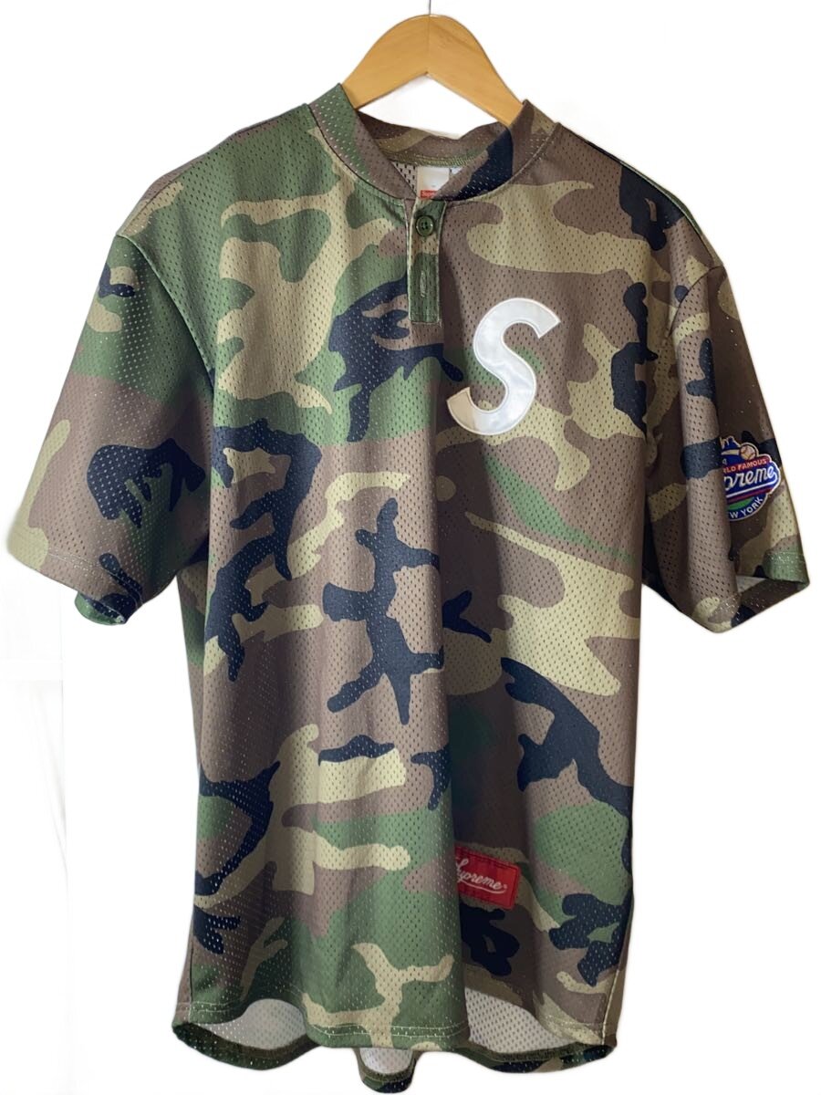 【中古】Supreme◆半袖プルオーバー/M/ポリエステル/マルチ色つや/合鴨フラ【メンズウェア】