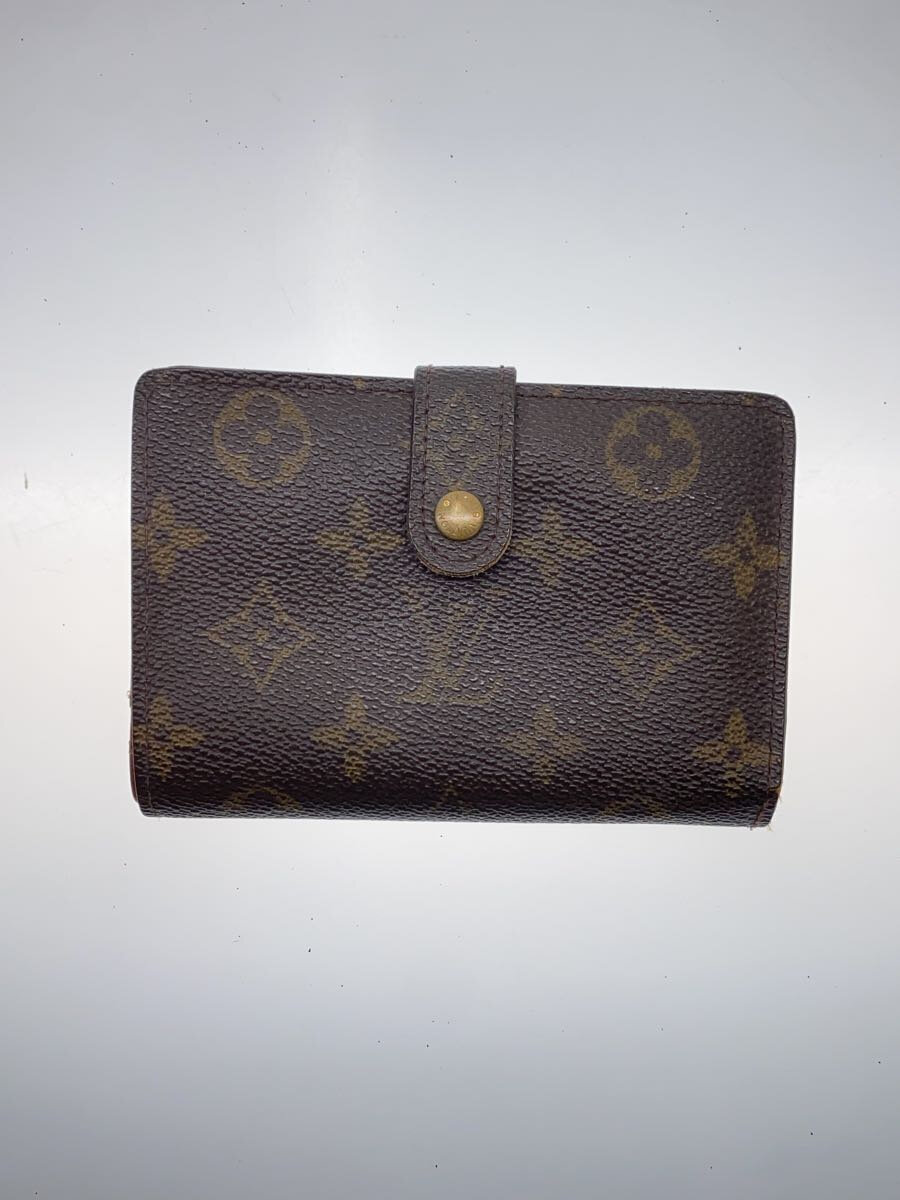 【中古】LOUIS VUITTON◆ポルト・モネ・ビエ・ヴィエノワ_モノグラム・キャンバス_BRW/PVC/BRW/レディース【服飾雑貨他】