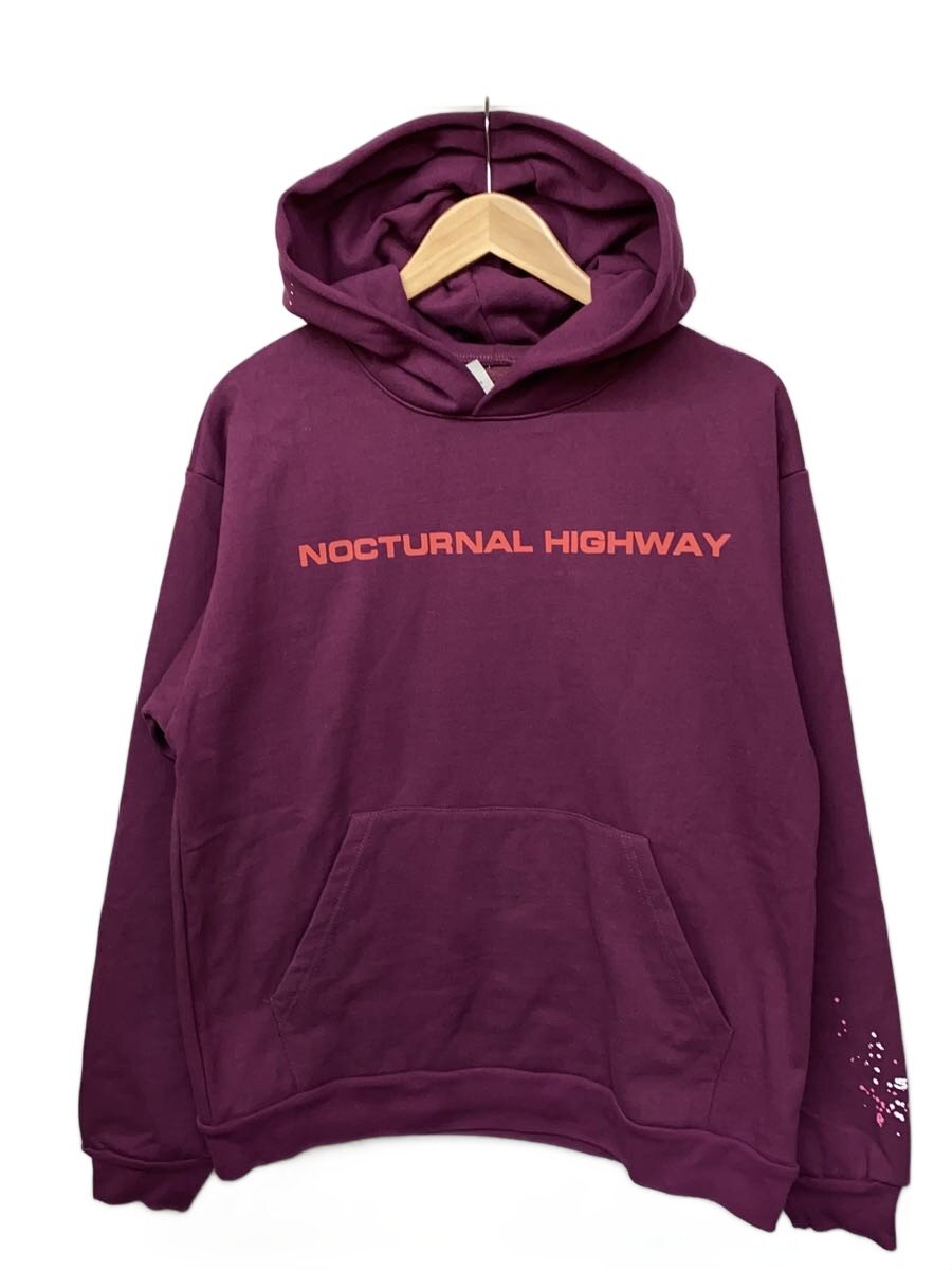 【中古】Sp5der◆Nocturnal Highway Hoodie/L/綿織物/PUP/総柄【メンズウェア】