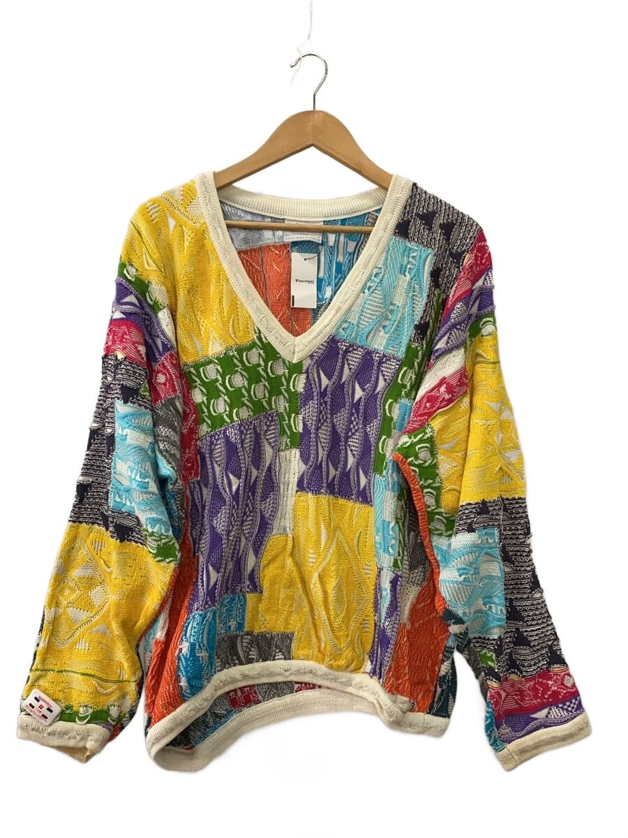 【中古】COOGI◆編み物・ティーシャツ(薄っぺら)/L/綿織物/マルチ色合い/総柄【メンズウェア】