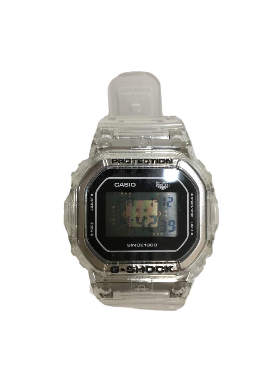 【中古】CASIO◆石英ウオッチ_G-SHOCK/デジタル/天然ゴム/CLR//【服飾雑貨他】