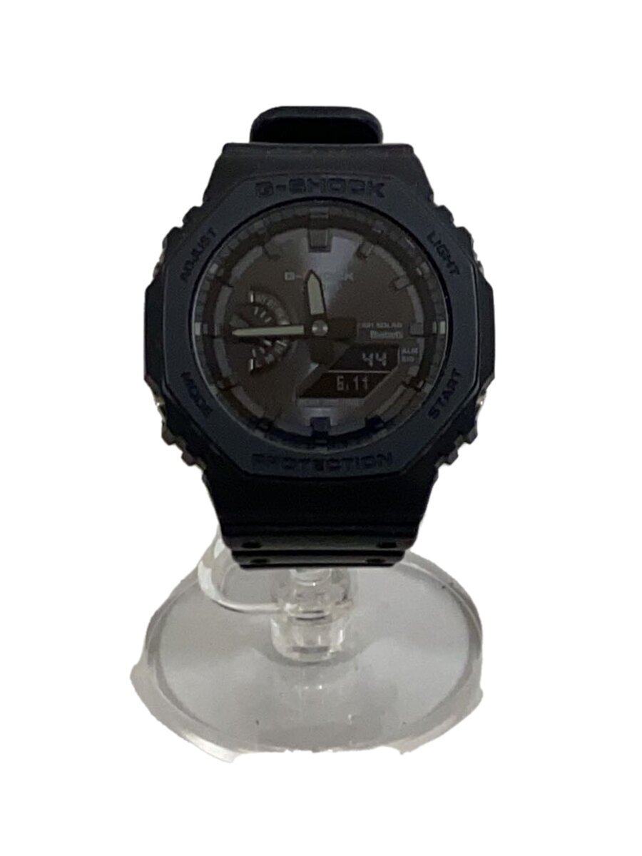 【中古】CASIO◆ソーラーウオッチ_G-SHOCK/デジアナ/BLK/BLK【服飾雑貨他】
