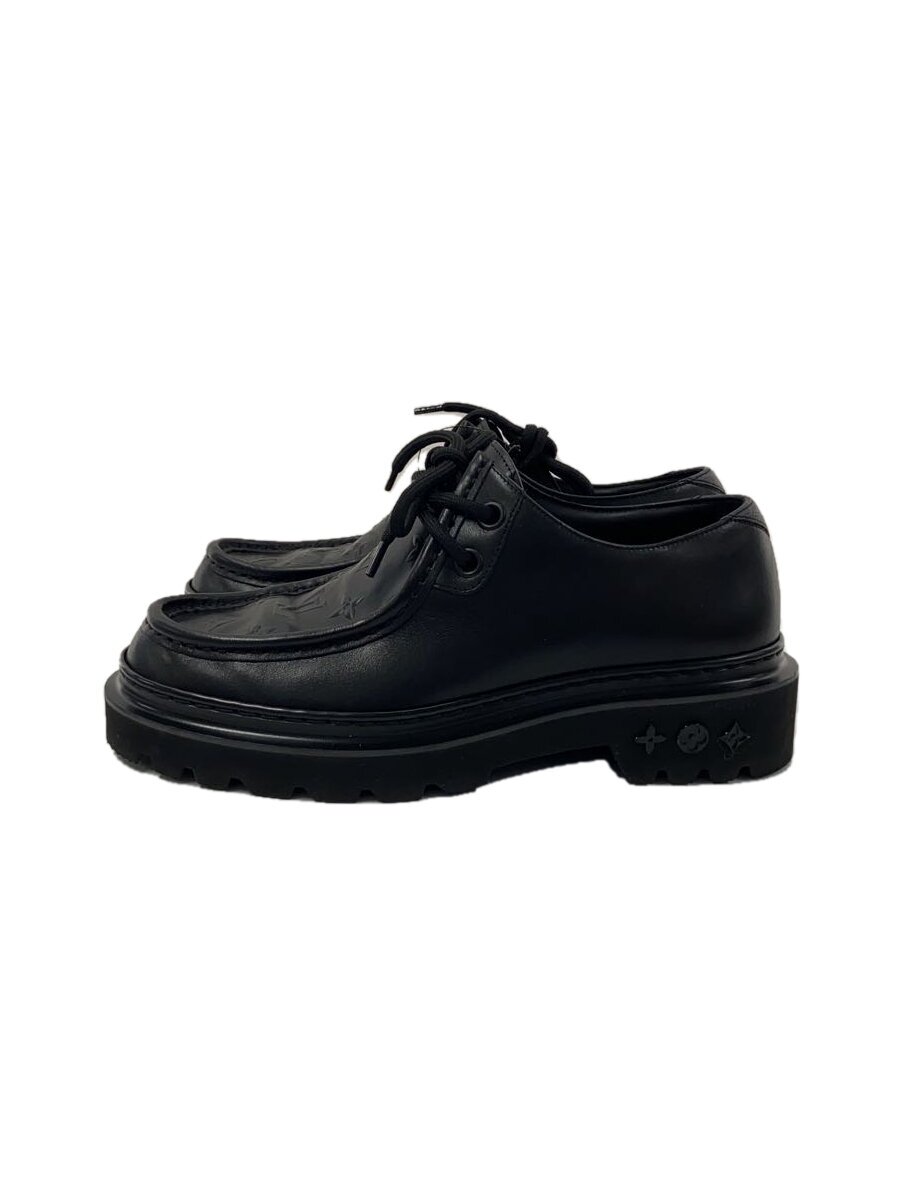 【中古】LOUIS VUITTON◆レンジャー・ライン ダービー/履きジワ有/ドレスシューズ/US6.5/BLK/レザー/1aansc【シューズ】|2nd STREET 店