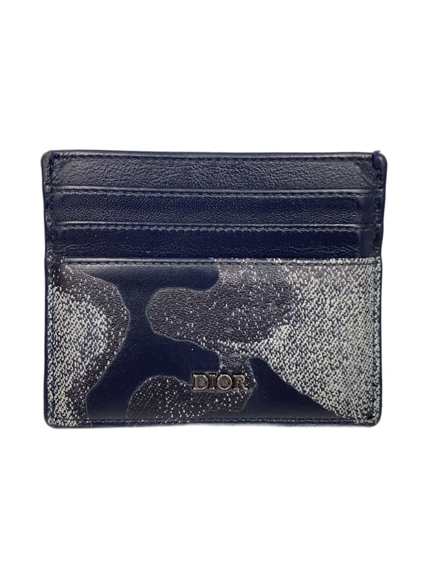 【中古】Christian Dior◆歌留多容れもの/牛皮/BLK/無地/メンズ/12-BO-0251【服飾雑貨他】