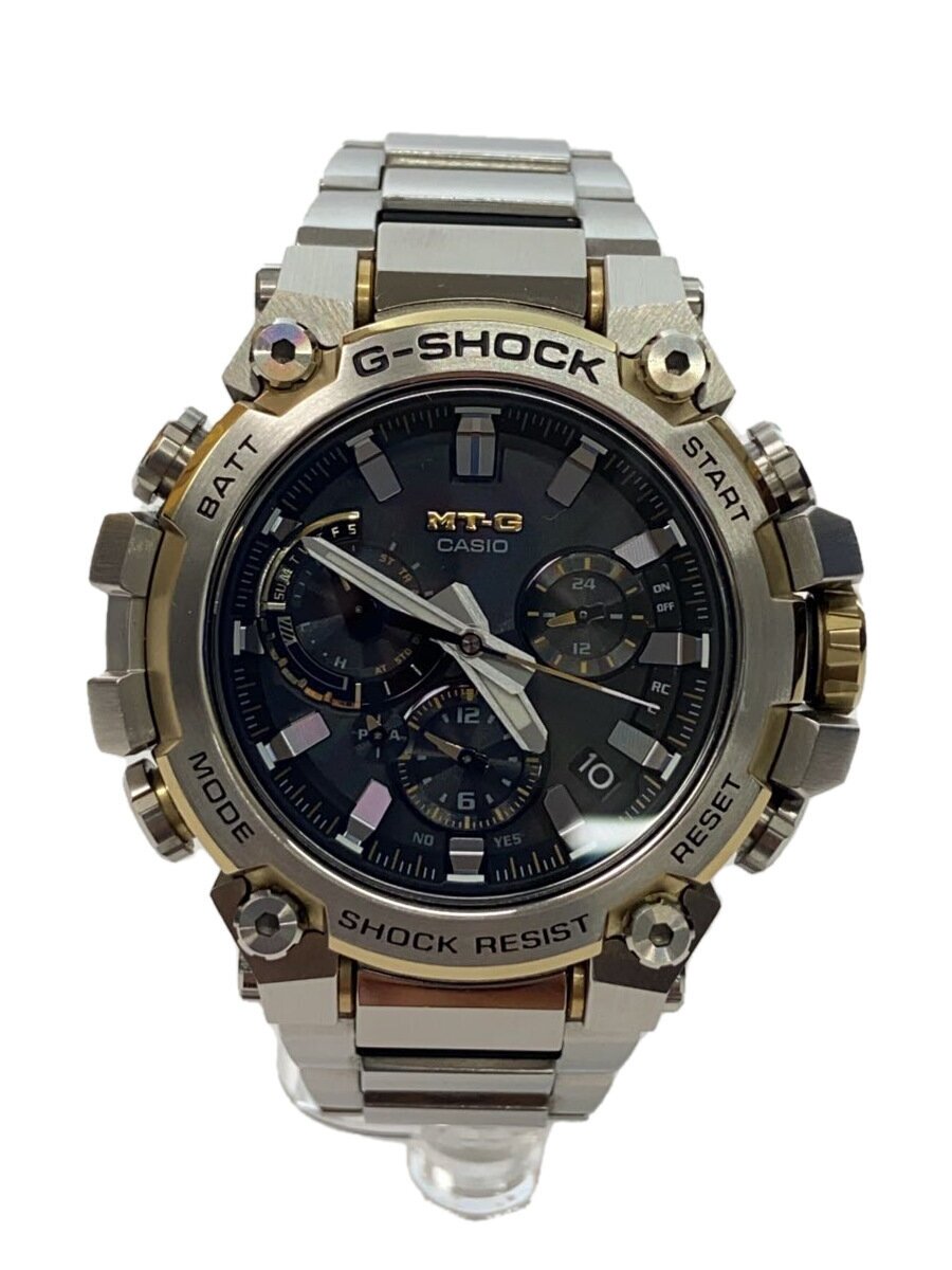 【中古】CASIO◆ソーラー腕時計_G-SHOCK/アナログ/ステンレス/SLV/BLK/カシオ/MTG-B3000D-1A9JF【服飾雑貨他】|2nd STREET 店