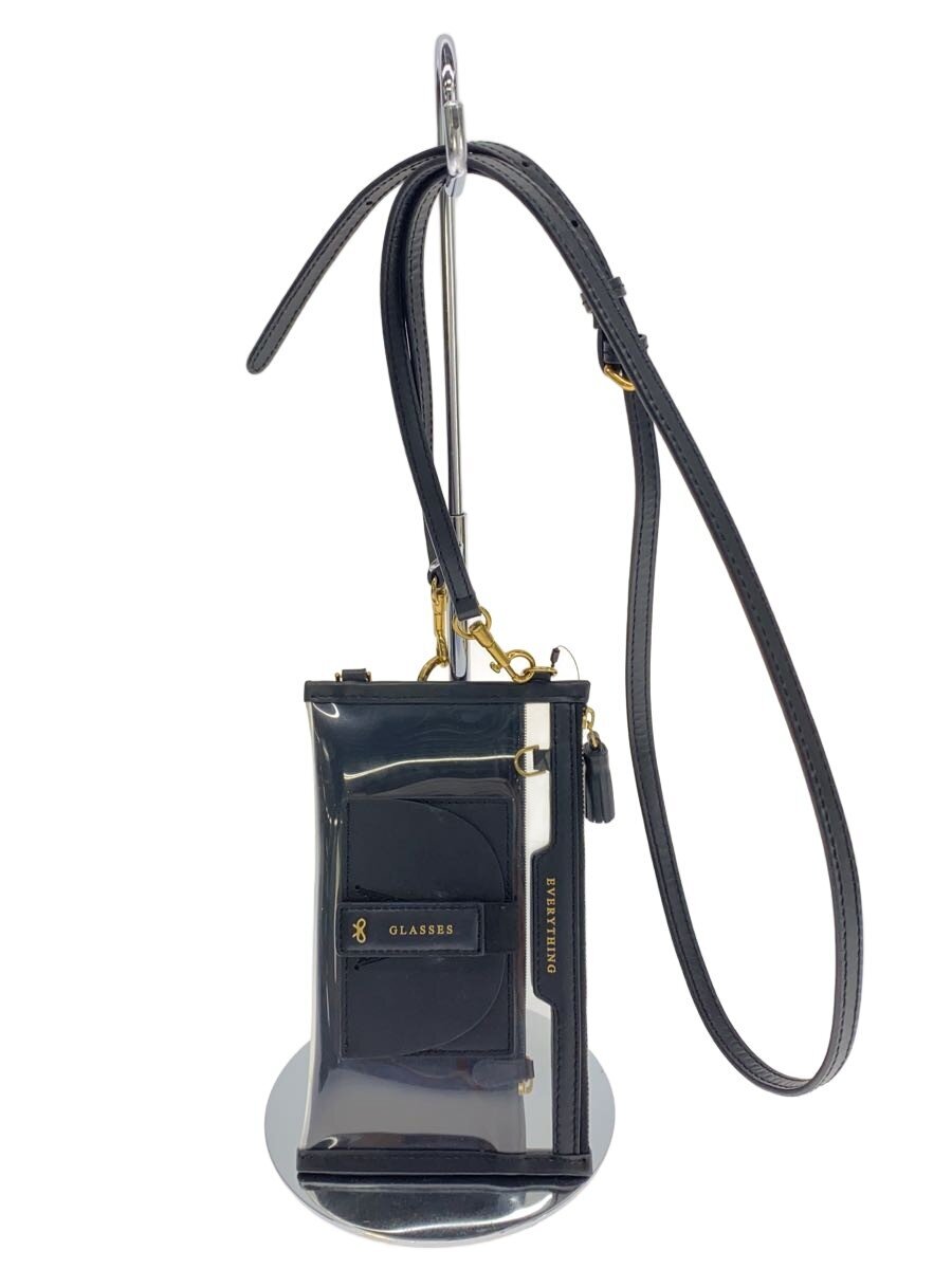 【中古】ANYA HINDMARCH◆御徒面子/--/BLK//【御徒面子】
